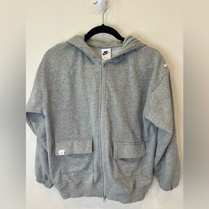 Nike Dri-FIT Gray Hoodie Sweatshirt – Men’s M – Full Zip‎ NWOT